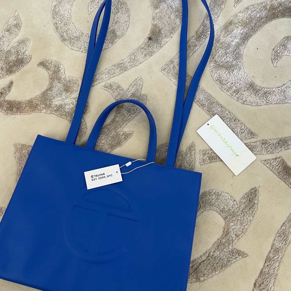 SOLD Telfar medium painters tape shopping bag